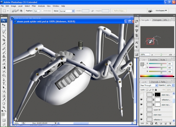 Creation of Brass Gear Spider: Step 23